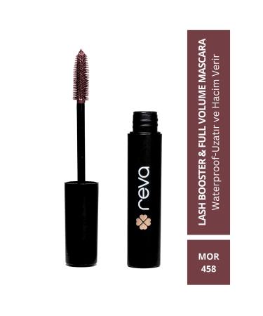 REVA Lash Booster & Full Volume Color Mascara Prune-Full Volume & Lengthening Color Mascara Purple 458