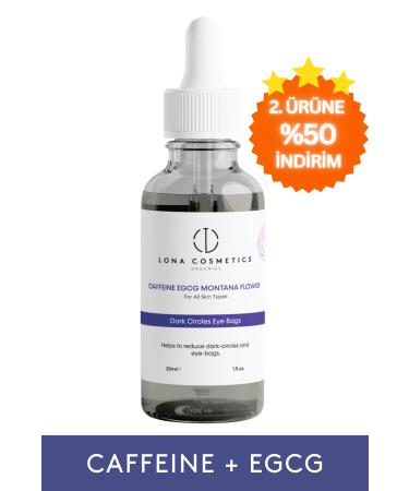 Lona Cosmetics Caffeine Under Eye Bags and Dark Circles & Anti Caffeine EGCG Skin Serum