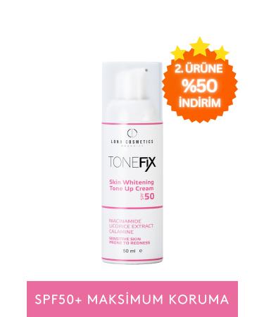 Lona Cosmetics Pink Touch For All Skin Types Spf 50 Skin Brightening and Tone Equalizing Tonefix Pink Face Sun Cream