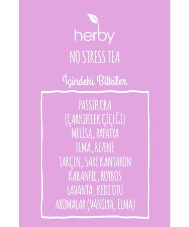 Herby No Stress Tea Relaxing Passionflower Herbal Tea 3 Pack - Buy Online on GoSupps.com