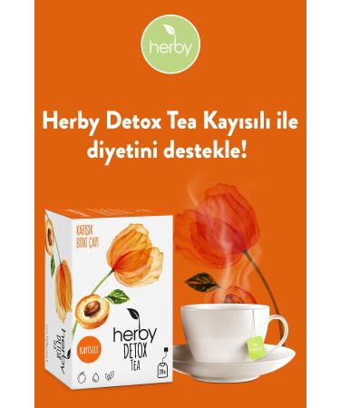 Herby Detox Tea Apricot Diet Support Detox Herbal Tea - Buy Online on GoSupps.com