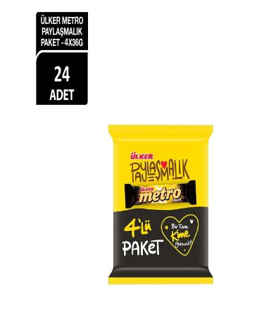 Ulker Metro Coated Bar 4x36 gr 24 pieces