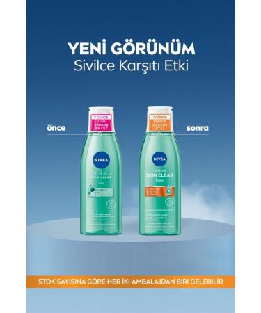 NIVEA Derma Skin Clear Anti-Acne Toner 200ml Salicylic Acid Niacinamide Sea Salt Pore Refiner - Buy Online on GoSupps.com