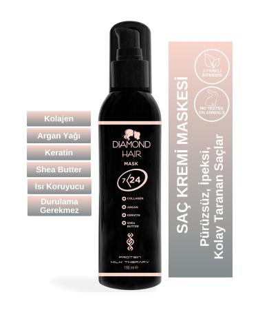 DIAMOND HAIR 2 Pieces Daimond Hair Sensitive Shampoo Conditioner Mask - Buy Online on GoSupps.com