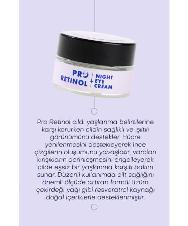 Polente Natural Pro Retinol Eye Cream - Anti-Aging Eye Cream with Retinol (20 ML) - Buy Online on GoSupps.com