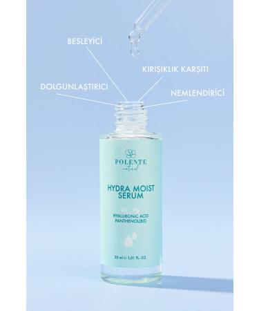 Polente Natural Hydra Mo st Serum - 2% Hyaluronic Acid Panthenol Plumping Moisturizing Serum (30 ML) - Buy Online on GoSupps.com