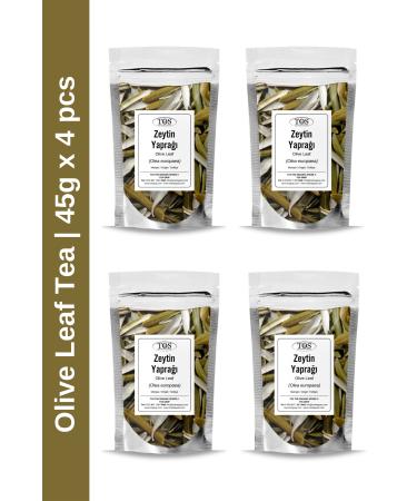 TOS The Organic Spices Olive Leaf Tea 45 gr x 4 Pieces | Olive Leaf Tea | Olea europaea | Advantageous Set
