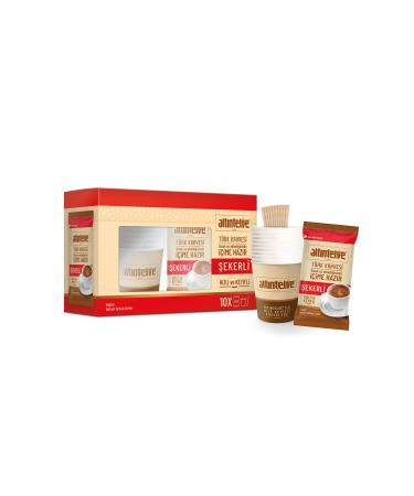 Alt ntelve Instant Turkish Coffee Practical Office Trial Set PLAIN-MEDIUM-SUGAR 3X10 Pack Open-drink-throw - Buy Online on GoSupps.com