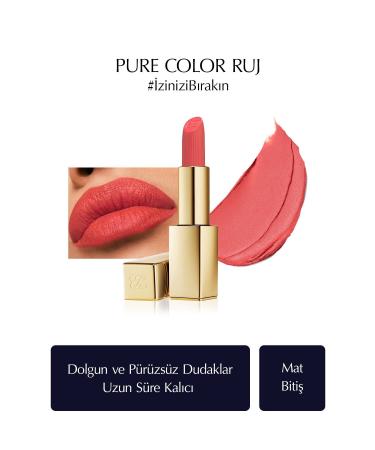 Estee Lauder Long-Lasting Matte Lipstick for Full and Smooth Lips-3.5gr-600 Visionary PSSNS.227