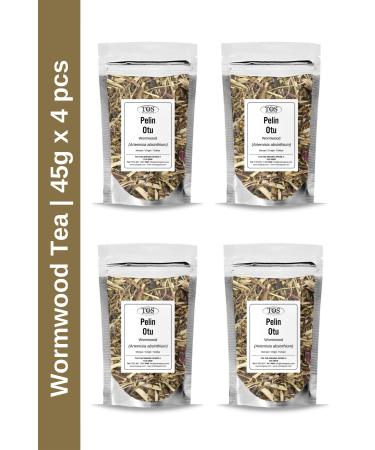 TOS The Organic Spices Wormwood Tea 45 gr x 4 Pieces | Wormwood Tea | Artemisia absinthium | Advantageous Set