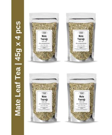TOS The Organic Spices Mate Leaf Tea 45 gr x 4 Pieces | Mate Leaf Tea | Ilex paraguariensis | Advantageous Set