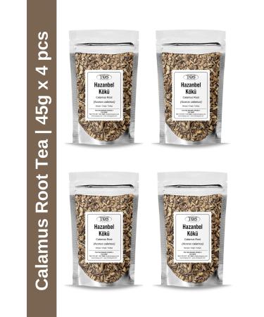 TOS The Organic Spices Hazanbel Root Tea 45 gr x 4 Pieces | Calamus Root Tea | Acorus calamus | Advantageous Set