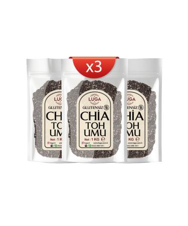 Luga Chia Seeds 3 Kg Gluten Free Chia Seeds