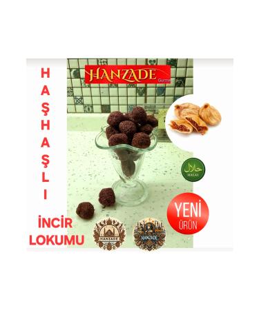 HANZADE GURME POPPY COATED DRIED FIG ATOM PASTE 200 GR FIG DELIGHT FLAVOR BALLS