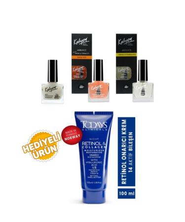 Kalyon Nail Strengthener + Care Oil + Meat Cleaner + Todays Repair Cream 100Ml Gift