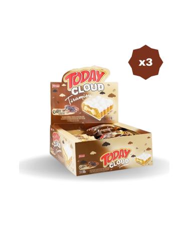 Elvan TODAY CLOUD CAKE TIRAMISULU 40 GR 24 PIECES - (3 PACKS)
