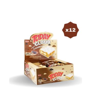 Elvan TODAY CLOUD CAKE TIRAMISULU 40 GR 24 PIECES - (12 PACKS)