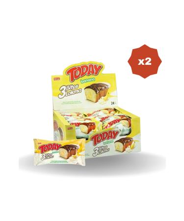 Elvan TODAY 3 B TES BANANA 40 GR 24 PIECES - (2 PACKS)