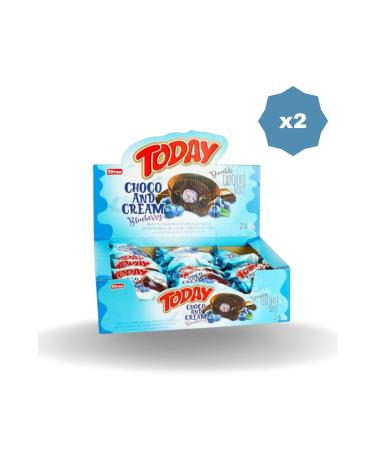 Elvan TODAY DOUBLE CHOCO AND CREAM WITH BLUEBERRY 50 GR - 2 PACKS