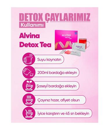 Alvina Detox Tea 1 Month - Buy Online on GoSupps.com