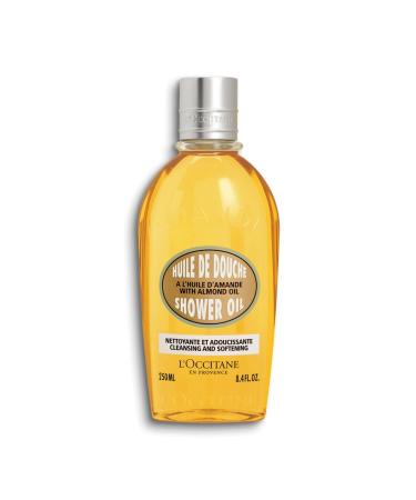 L'Occitane Almond Shower Oil - Nourishing Moisturizing Shower Gel with Vitamin E and Sweet Almond Oil 250ML