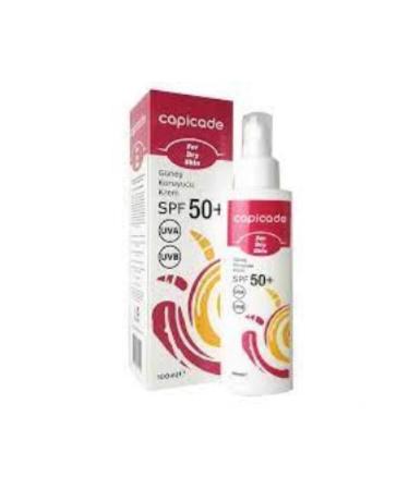 Capicade Spf50 Sunscreen Cream For Dry Skin 100 ml