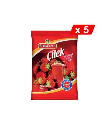 Alt ncezve Strawberry Flavored Drink Powder 250 Gr - 5-PACK