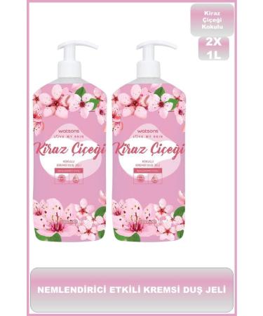 Watsons Creamy Shower Gel Effectively Gently Cleanses Special Formula Cherry Blossom 2 Pcs eleg.3013