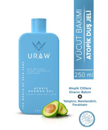 Uraw Atopic Shower Gel (Intensive Repair Shower Gel for Sensitive Dry and Atopic Skin) (250 ml)