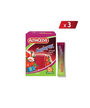 Alt ncezve Rosehip Flavored Single Use Drink Powder 40 x 1.5 Gr - 3-PACK