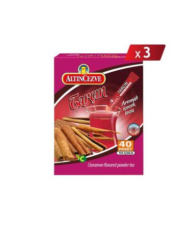 Alt ncezve Cinnamon Flavored Single Use Drink Powder 40 x 1.5 gr - 3-PACK