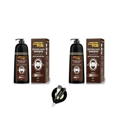 Softto Plus Brown Hair 350 ml 2x pieces + dye container as a gift