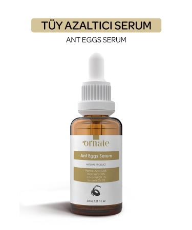 ORNATE Ant Egg Oil Hair Removal and Hair Reducing Serum 30ml 5% Formic Acid Aloe Vera