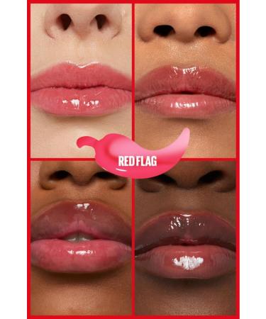 Maybelline New York Lifter Plump Lip Gloss 004 Red Flag Red & Mini Lash Mascara Makeup Set - Buy Online on GoSupps.com