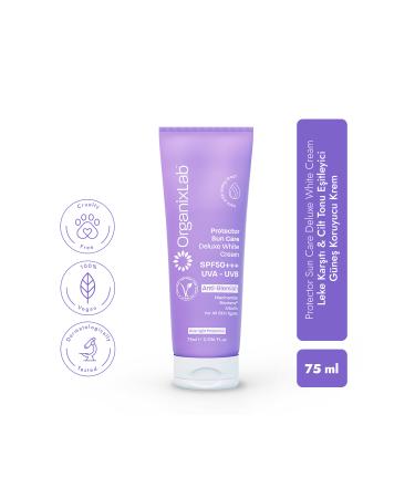 Organixlab Sunscreen Effective Anti-Spot Face Cream I Uva and Uvb Effective Spf 50 Sun Cream 75 ml