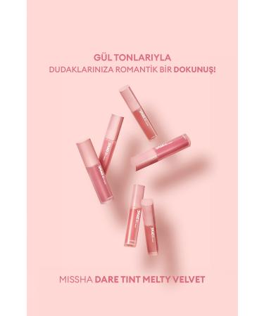 Missha Long-Lasting Non-Smudge Velvet Finish Tint Dare Tint Melty Velvet (Rosy Lofi) - Buy Online on GoSupps.com