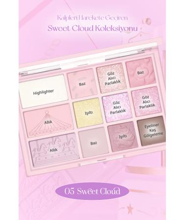 CLIO Multi-Purpose Intensely Pigmented Eyeshadow Palette Clio Shade & Shadow Palette 05 Sweet Cloud - Buy Online on GoSupps.com
