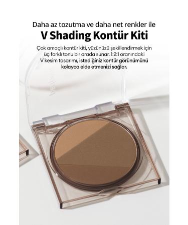 PERIPERA Natural Look 3-Piece Contour Kit PERIPERA V Shading (002 Deep Brown) - Buy Online on GoSupps.com