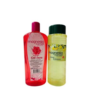 Magnesia Cosmetics Pure Touches Magnesia Cosmetics Best 2-Pack Advantage Package (80C LEMON NATURAL ROSEWATER)