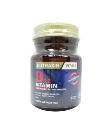 Nutraxin Vitals Vitamin B12 1000mcg 60Tablets - Buy Online on GoSupps.com
