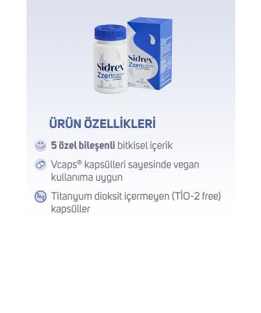 SIDREX Zzen Passiflora Valerian and St. John's Wort Extracts Containing Supplementary Food 60 Capsules - Buy Online on GoSupps.com