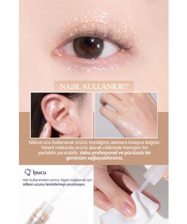 CLIO Sparkling and Transparent Liquid Glitter CLIO Moon Glass Liquid Glitter Sweet Cloud (02 Moon Flare) - Buy Online on GoSupps.com