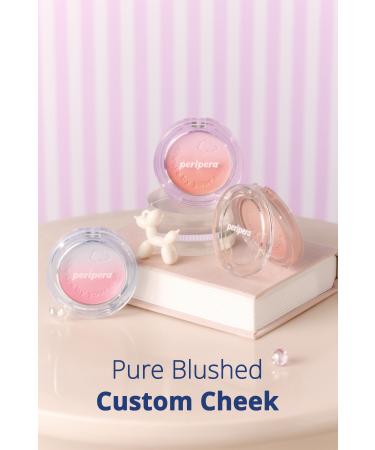 PERIPERA Natural and Bright Look Two-Tone Blush PERIPERA Pure Blushed Custom Cheek(002 Fluffy Peach) - Buy Online on GoSupps.com