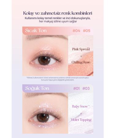 CLIO Sparkling and Transparent Liquid Glitter CLIO Moon Glass Liquid Glitter Sweet Cloud (05 Chilling Rose) - Buy Online on GoSupps.com