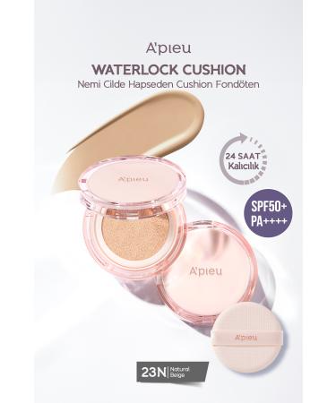 Missha 24 Hour Moisturizing Cushion A'PIEU Waterlock Cushion (23N) SPF50+/PA++++