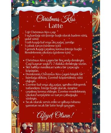 Mim and More Christmas Kiss Tea 2024 - Chocolate Marshmallow Flavored Christmas Tea 50 gr - Buy Online on GoSupps.com