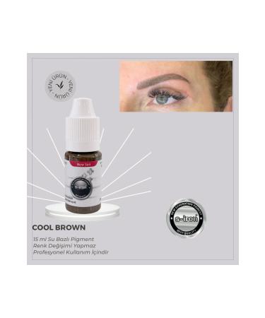 S-IRON COSMETIC Permanent Makeup Eyebrow Dye COOL BROWN LIGHT BROWN