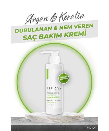 Livray Argan & Keratin Moroccan Hair Cream - Rinse & Moisturize Hair Care Cream (250 ML) - Buy Online on GoSupps.com