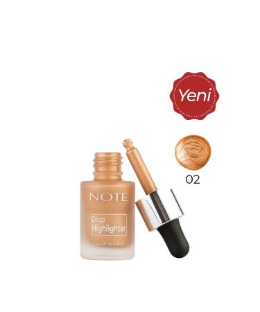 Note Cosmetics Cosmetic - Drop Highlighter 02- Charming Desert Liquid Highlighter Kuattoprof - Buy Online on GoSupps.com