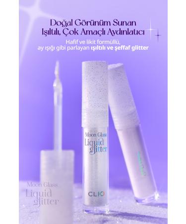 CLIO Sparkling and Transparent Liquid Glitter CLIO Moon Glass Liquid Glitter Sweet Cloud (01 Baby Snow) - Buy Online on GoSupps.com